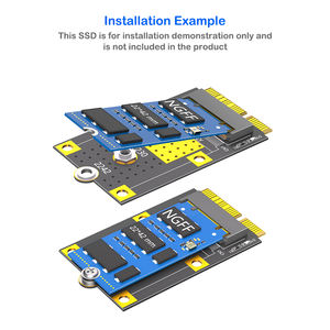 อะแดปเตอร์ <span class=keywords><strong>M</strong></span>.2 NGFF Key-B เป็น MSATA สำหรับ SSD ขนาด 2230/2242 วัสดุ PCB มีสินค้าในสต็อกสำหรับใช้กับเดสก์ท็อป/แล็ปท็อป - Product Image 5