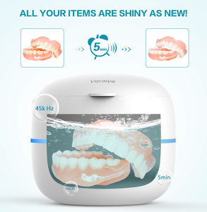 เครื่องทำความสะอาดแบบอัลตราโซนิก UV ขนาดเล็กไฟฟ้ากระแสตรงขับเคลื่อนสำหรับทำความสะอาดในครัวเรือนดูแลรถเครื่องประดับนาฬิกาทันตกรรมฟันปลอมที่ยึด - Product Image 4