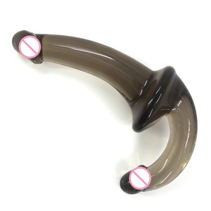 Yumuşak çift uçlu TPE çift taraflı yapay Penis askısız askı-on kadınlar için yapay Penis küçük boy iki Penis kafaları ile lezbiyen seks oyuncak - Product Image 3