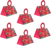 Boîtes à bonbons de mariage européennes, boîtes cadeaux en papier souvenir, emballages de mariage personnalisés, boîtes cadeaux triangulaires en papier imprimées