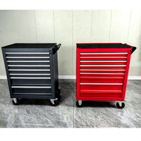 Armoire à outils roulante verrouillable pour garage et atelier, avec plateau pour kit de réparation automobile et bricolage, et clé à cliquet
