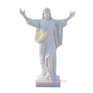 Statue moderne en marbre de Saint Augustin Sculpture importante de <span class=keywords><strong>parrain</strong></span> pour l'église et <span class=keywords><strong>le</strong></span> jardin en plein air - Product Image 6