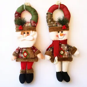 Рекламный подарок, плюшевая Рождественская Кукла эльф, плюшевая игрушка для украшения двери, украшение