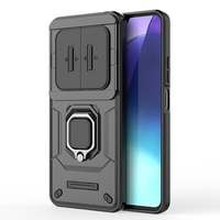 Casing penutup belakang kasar dudukan mobil, untuk Redmi 14C/13/Turbo 3/Note 14, untuk iPhone 16 Promax Armor