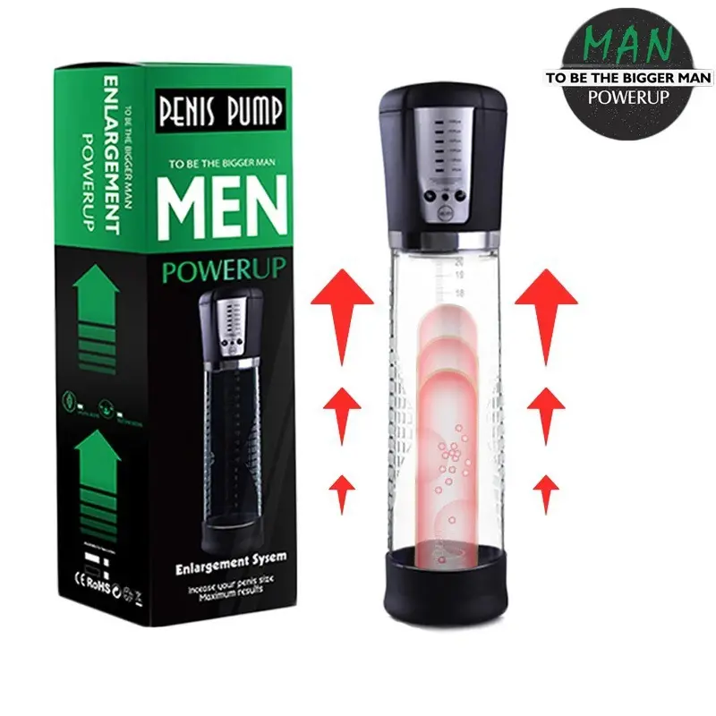 Насос для увеличения пениса, Электрический вакуумный насос для увеличения пениса, автоматический перезаряжаемый насос для пениса, секс-игрушки для мужчин
