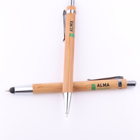 Logo personnalisé eco friendly bambou stylo et crayon stylo en bambou ensemble bambou stylo et crayon ensembles