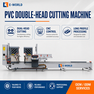 Scie à aluminium CNC à double tête avec système de refroidissement par pulvérisation, machine de découpe robuste pour profilés aluminium de murs-rideaux - Prix - Product Image 1
