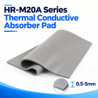 Dissipation thermique industrielle -40~180 ℃   Coussin thermique en silicone absorbant les micro-ondes pour équipement de charge