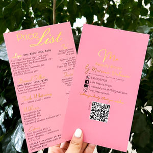 Impression personnalisée en feuille d'or sur papier d'art <span class=keywords><strong>de</strong></span> luxe, <span class=keywords><strong>carte</strong></span> <span class=keywords><strong>de</strong></span> remerciement pour votre commande - Product Image 3