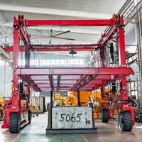 Transpalette hydraulique diesel de 30 tonnes, transitaire mobile de conteneurs pour la livraison de marchandises dans les parcs logistiques