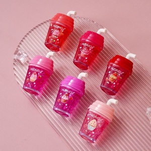 Wholesale Cute Mini Milk Tea Cup Lip Tint Matte Long Lasting Lipgloss Girl Lipstick Makeup Clear Lip Oil <strong>Drink</strong> Lip <strong>Gloss</strong> - Product Image 5
