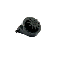 Poubelle à couvercle basculant à fermeture douce, accessoire de nettoyage en plastique, amortisseur silencieux pour cuisine et salle de bain
