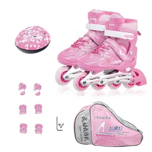 Cheap Flashing Professional Inline Roller Skates Shoes Accessories Sets For Kids