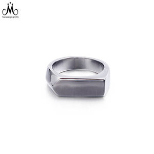 Anillo de flecha de diseño Simple <span class=keywords><strong>2021</strong></span>, anillo de acero inoxidable, joyería de moda personalizada chapada en negro - Product Image 6