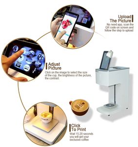 Impresora de inyección de tinta digital WiFi EB-FT4 Evebot USB de aluminio compatible con PLA para arte en café, pasteles, galletas, latte y bebidas con espuma - Nueva condición - Product Image 6