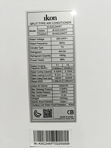 Aire Acondicionado Split de 2 Toneladas y 24000 BTU para Regiones de Alta Temperatura, Unidad de Aire Acondicionado No General, Climatizador R410a, Aire Acondicionado Split de Pared para el Hogar - Product Image 6