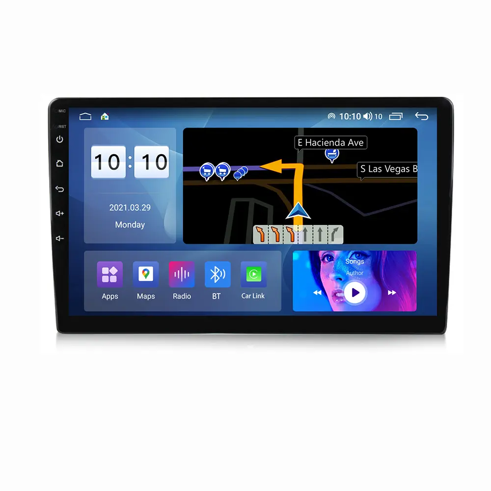 MEKEDE เครื่องเล่น DVD มัลติมีเดียในรถยนต์,เครื่องเล่น IPS DSP 2.5D 9นิ้ว8Core สำหรับรถยนต์ทั่วไป6 + 128G GPS BT วิทยุ RDS Carplay Android 11