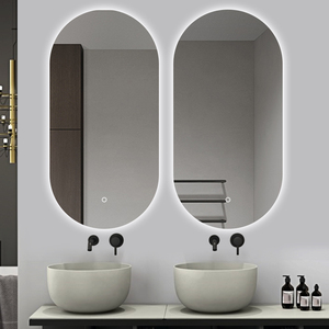 Hình bầu dục phòng tắm Led Chống Sương Mù Gương thông minh khách sạn Bath mirros với đèn LED màn hình cảm ứng trang điểm gương espejo LED - Product Image 3