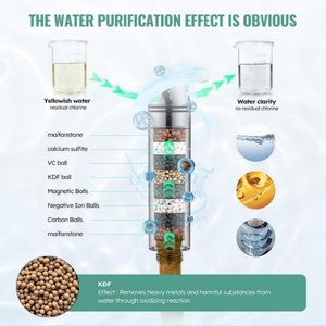 Water Softener Filters Beads for Bathroom High <b>Pressure</b> 9 Spray Mode Chrome Showerhead with Filters Filtered Shower Head - Product Image 2