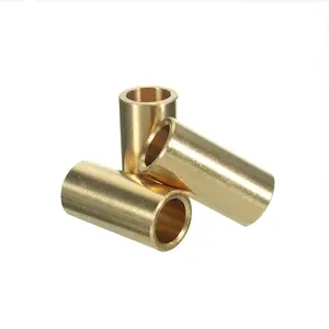 OEM China Factory CNC Service Customized Shaft Sleeve Bushing Oilless bronze brass Bearing Bushings Round Brass Bushing