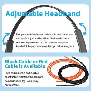 X2D-S ENC Tiếng Ồn Hủy Bỏ USB Có Dây Điện Thoại Văn Phòng Tai Nghe Với Mic Điện Thoại Tai Nghe Tương Thích Cho Trung Tâm Cuộc Gọi & Hội Nghị - Product Image 4