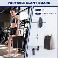 Tabla Inclinada Ajustable, Ecológica y Antideslizante de Madera para Entrenamiento de Fuerza, Flexibilidad Muscular de Piernas y Pantorrillas, Ejercicios de Estiramiento