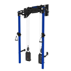 Máquina de Gimnasio <span class=keywords><strong>Multifuncional</strong></span> Plegable de Pared con Pesas Integradas, Rack de Sentadillas que Ahorra Espacio, Sistema de Poleas Fijas con Cable Cruzado - Product Image 5