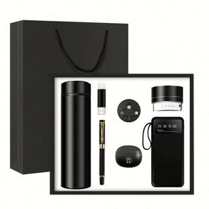 Cadeaux promotionnels personnalisés avec logo : Carnet rétro A5, Tasse isotherme, Stylo Dragon, Écouteurs, Haut-parleur, Batterie externe 10000 mAh en acier inoxydable, Clé USB 32 Go - Product Image 1