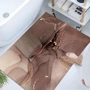 Alfombrilla de baño tejida con logotipo personalizado de geometría abstracta a la venta alfombrilla absorbente de <span class=keywords><strong>tierra</strong></span> de <span class=keywords><strong>diatomeas</strong></span> antideslizante para el baño del hogar - Product Image 3