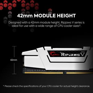 100% tout nouveau G.SKILL Ripjaws V <span class=keywords><strong>DDR4</strong></span> ECC RAM 32 go (2x16 go) 3200MT/s CL16-18-18-38 1.35V mémoire d'ordinateur de bureau pour PC - Product Image 5