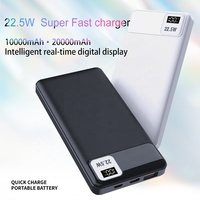 Meilleure vente 2023 produits batterie externe 10000mAh 20000mAh avec haute capacité voyage en plein air Portable charge rapide utilisation pour iphone
