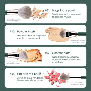 Accessoires de <span class=keywords><strong>photographie</strong></span> ensemble de cheveux synthétiques pinceaux de maquillage pour le visage rose - Product Image 4