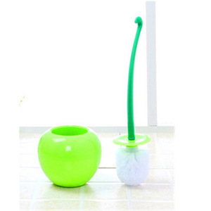 Cherry Shape Toilet <b>Brush</b> Set Plastic <b>Round</b> <b>Brush</b> Easy To Clean For Bathroom - Product Image 3