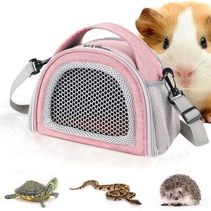 Bolsa de transporte de animales pequeños de tela Oxford plegable portátil para hámster, pájaro, conejillo de indias, transpirable, para viajes al aire libre - Product Image 2