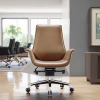 Vente en gros Concepteur informatique Chaises de bureau en cuir de haute qualité Chaises de direction confortables en cuir de luxe