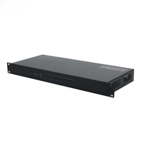 Boîtier de serveur NAS mini 1U 19 pouces en aluminium anodisé noir peint sur mesure, en acier galvanisé, châssis d'amplificateur vierge