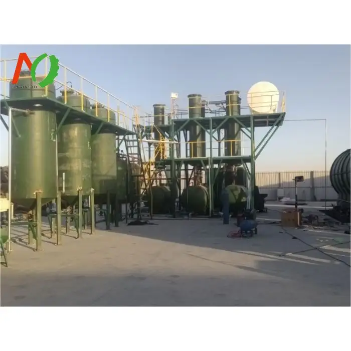 Planta de destilación de aceite de pirólisis, Refinería de aceite de motor usado, equipo de purificación de aceite residual