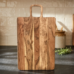Planche à découper rectangulaire en bambou avec poignée, très vendue, écologique, résistante à l'eau, pour comptoir de cuisine - Product Image 1