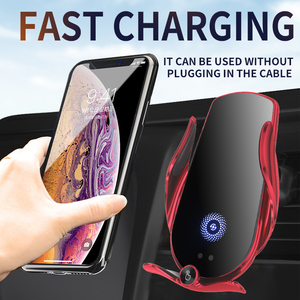 Chargeur sans fil pour voiture Capteur auto infrarouge Station de charge pour IPhones 16 14 15W Chargeur rapide Support de téléphone portable <span class=keywords><strong>Batterie</strong></span> intégrée - Product Image 3