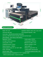 Machine de gravure et de découpe laser CNC à plat grand format 4x8 1325 1530 Machine de gravure au laser à fibre pour verre sablage pour miroir