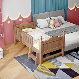 Modern <strong>Classic</strong> Design Wooden Kid's Bedside Cot for Baby Easy Assembly Bedroom Furniture for Kids' <strong>Cribs</strong> in Hotels - Product Image 5