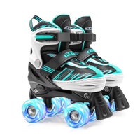 Patins à roulettes Quad pour garçons et filles Patins à roulettes en ligne clignotants de taille réglable populaires et chauds