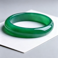 Bracelet en Agate Verte Naturelle du Brésil, Finition Soie, Grade Impérial YL, Vente en Gros Usine