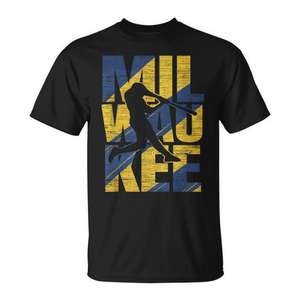 Camiseta promocional del día del partido de béisbol de los Milwaukee Home Run - Product Image 1