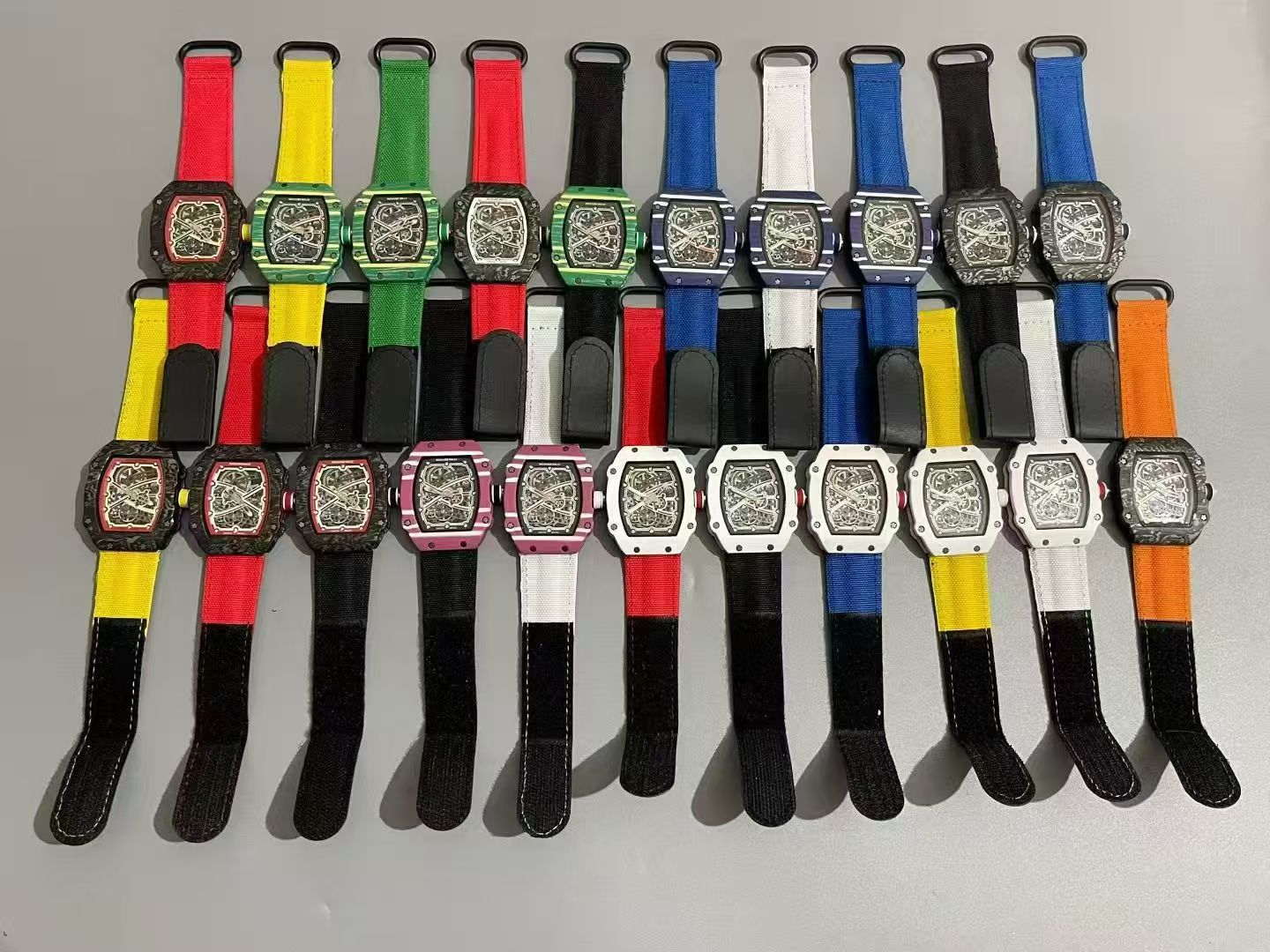 Cinturino in nylon rosso