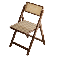 Chaise pliante en bambou STG, simple, marron, en rotin, pliable, pour mariage, jardin, tabouret pour la maison, salon, restaurant, meubles