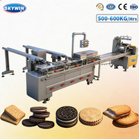 Machine automatique Skywin pour le remplissage de crème dans les biscuits et l'emballage en sachet