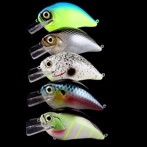 Leurre flottant Rock Fat de 9,5 cm et 29,7 g, grand <span class=keywords><strong>crankbait</strong></span> réaliste en acier inoxydable pour achigan avec hameçons - Product Image 4