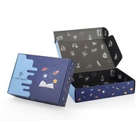 Dossiers en carton ondulé de luxe sur mesure, biodégradables, écologiques, pour emballages cadeaux, avec laminage mat et gaufrage