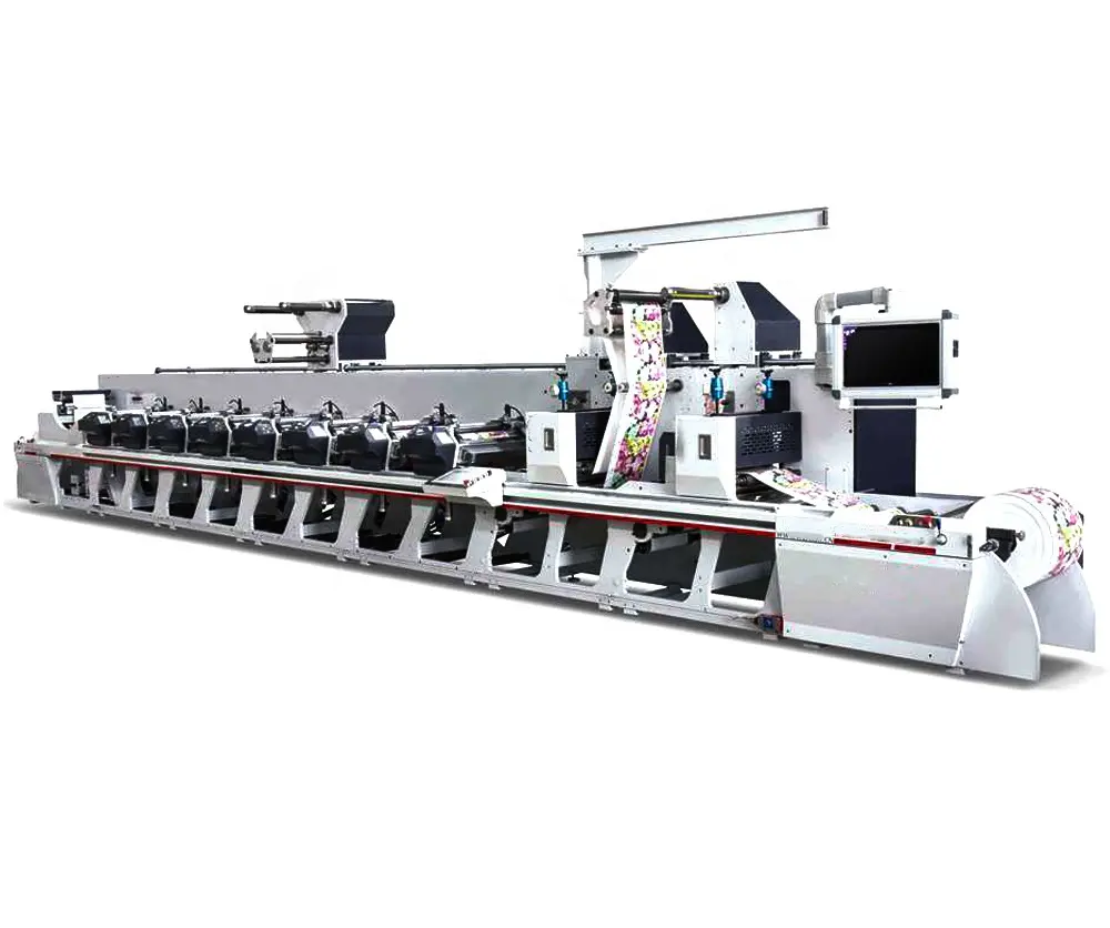 高速ロールツーロールビニール袋高速ライスバッグロゴフレキソ印刷機